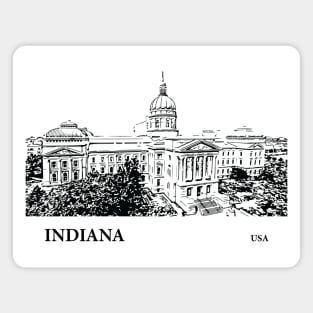 Indiana State USA Magnet